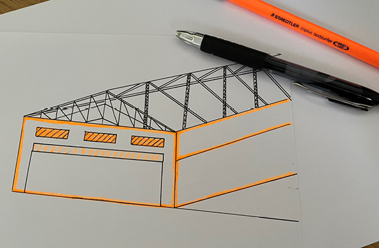 RE: Warehouse project – façade lighting design needed